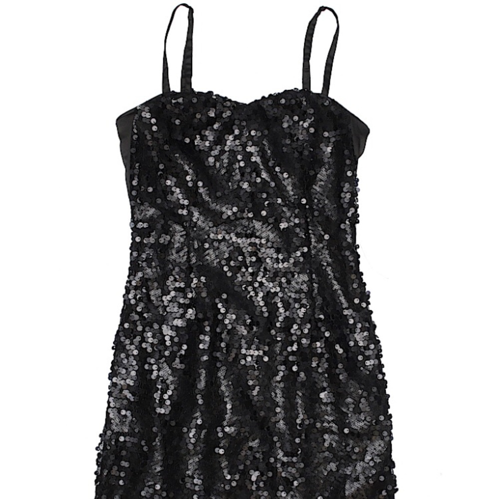 H&M Sequined Mini Dress in Black